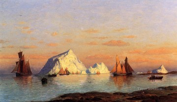 ウィリアム・ブラッドフォード Painting - ラブラドル沖の漁師たち ウィリアム・ブラッドフォード